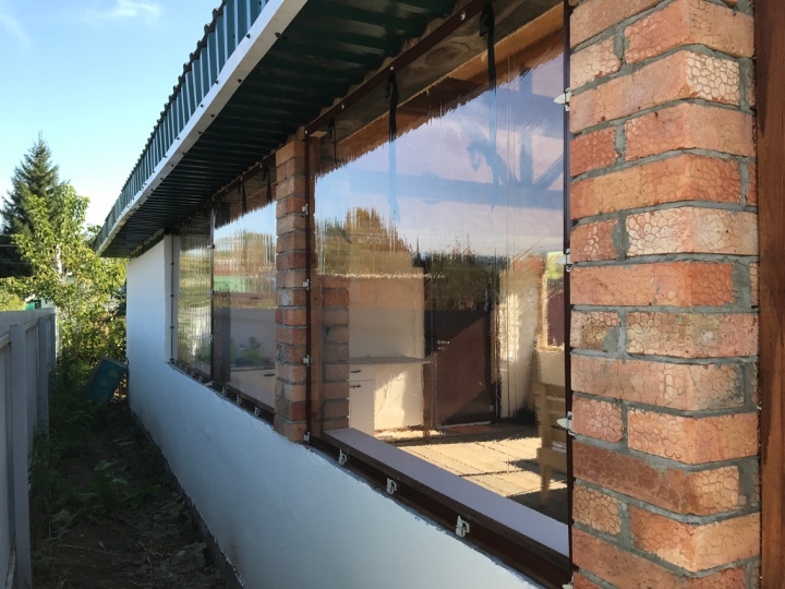 Мягкие окна от компании tent22.ru в садоводстве Вагонник